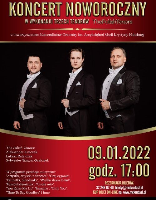 Koncert Noworoczny Trzech Tenorów „The Polish Tenors”