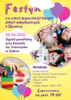 Festyn charytatywny na rzecz organizacji terapii dzieci autystycznych z Ukrainy