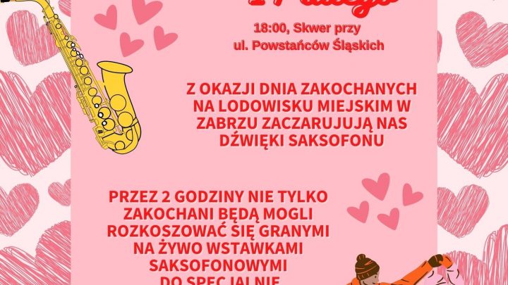 Walentynki z muzyką saksofonową