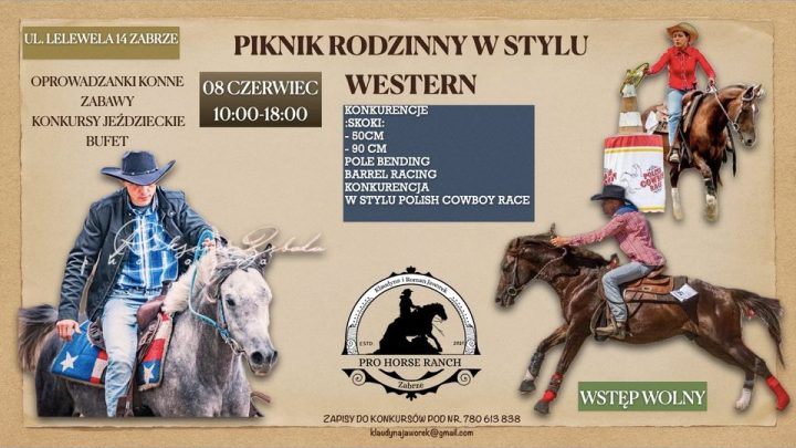 Rodzinny Piknik w stylu Western i podwórkowe zawody westernowe