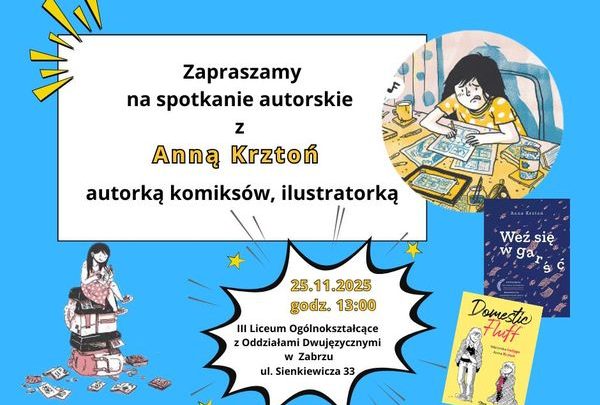 Spotkanie autorskie z Anną Krztoń, autorką komiksów