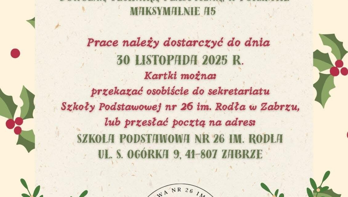Miejski Konkurs Plastyczny „Kartka pełna dobroci”