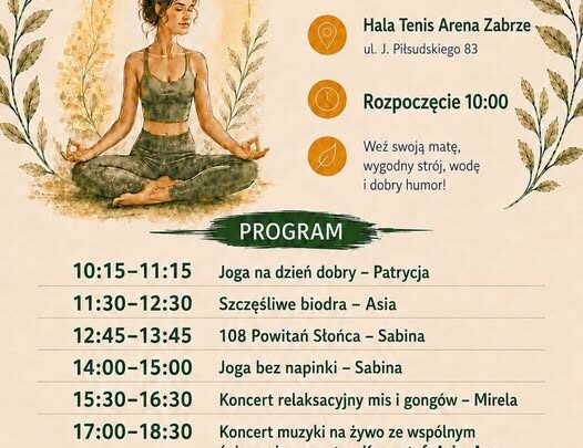 Oddech Miasta – I Dzień Jogi w Zabrzu