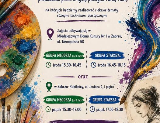 Bezpłatne zajęcia z malarstwa i rysunku w MDK